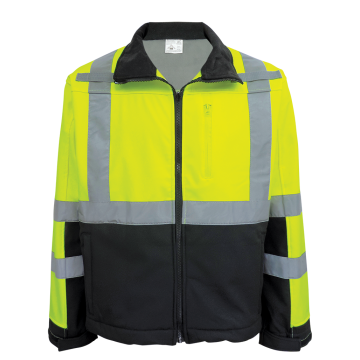 Oxour - Premium High-Visibility Fleece Lined Softshell Winter Jacket